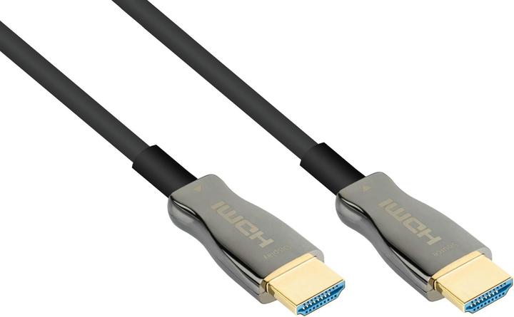 Produktbild Python AOC Hybrid High-Speed HDMI 2.0b, stahlarmiert, 4K @60Hz, 18 GBit/s, schwarz, 50m, Series (50 m, HDMI)