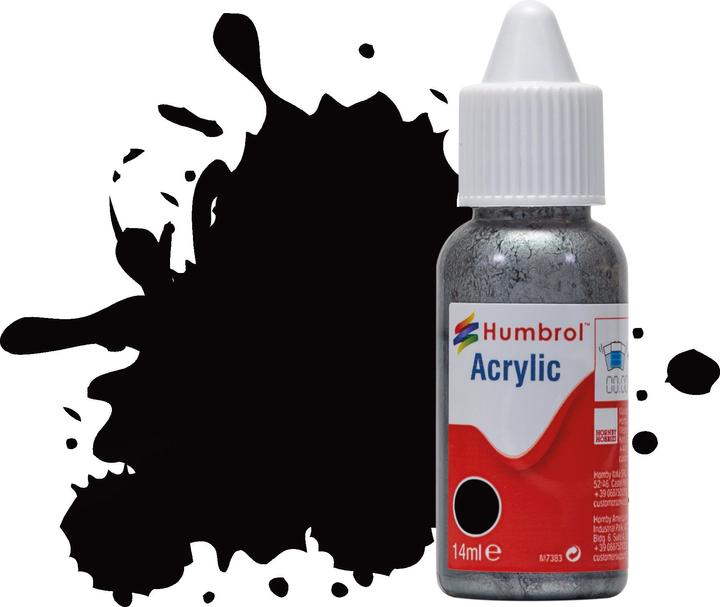 Humbrol No 85 Black - Satin