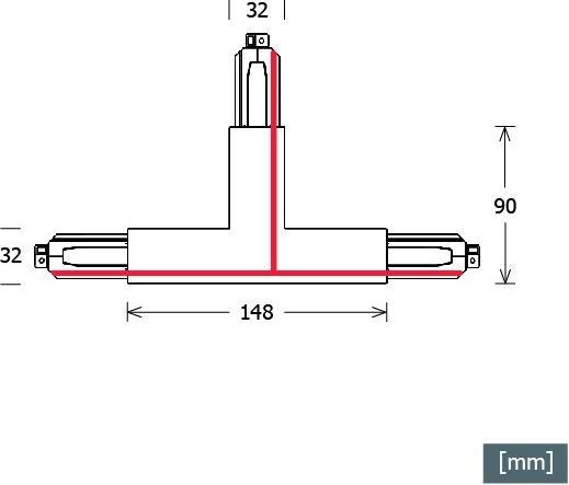 Actual product image LTS ST-A T/PE-OUT-R/9014 T-connector PE outer right gr
