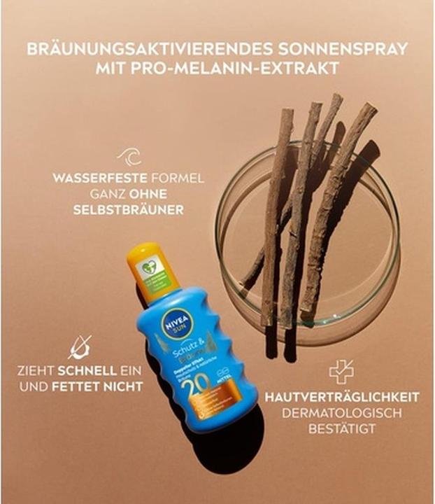 Produktbild NIVEA Protect & Bronze (Sonnenspray, SPF 20, 200 ml)
