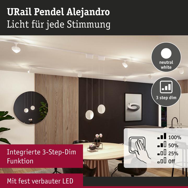 Produktbild Paulmann URail Pendel Alejandro (1000 lm)