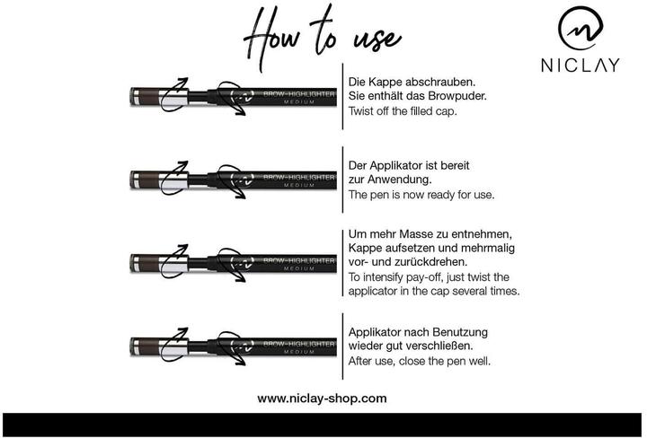 Produktbild Niclay - Brow-Highlighter Light (Beige, Blond)