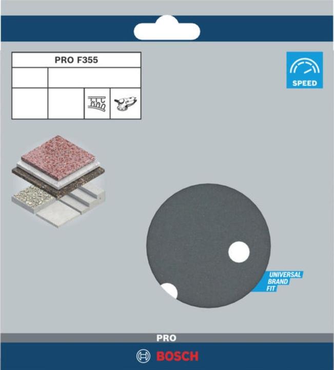 Actual product image Bosch Professional Zubehör PRO F355 sanding sheet, 150 mm, G600 (600)