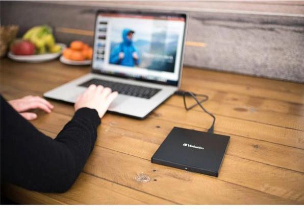 Actual product image Verbatim Simline CD / DVD ReWriter USB-C (DVD writer)