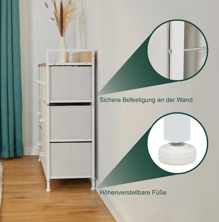 Image du produit Relaxdays Commode (100 x 30.50 x 85 cm)