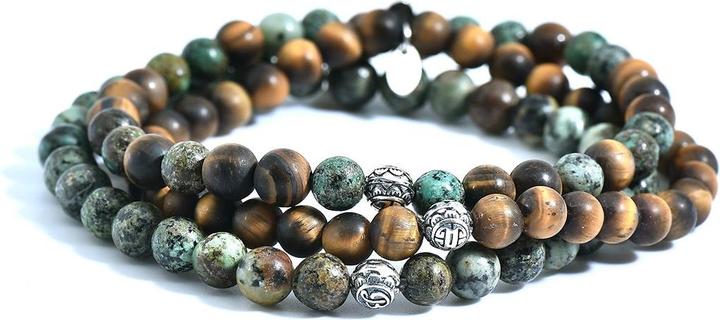 Immagine prodotto Balibay Marlo (20.50 cm, Argento 925, Occhio di tigre, Diaspro di Kambaba)