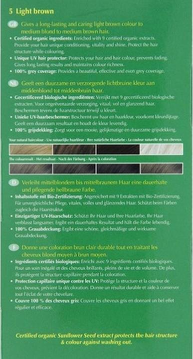 Actual product image Hennaplus Long Lasting Colour (5 light brown)