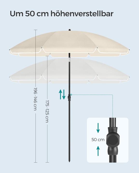 Immagine prodotto Songmics Parasole (1.80 m)