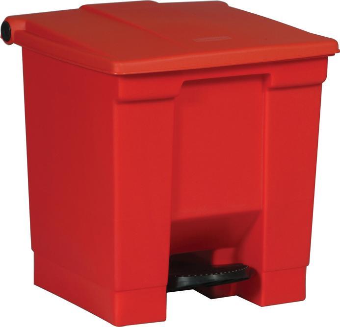 Image du produit Vepa Bins Poubelle industrielle à pédale, capacité 30 l, rouge. (30 l)