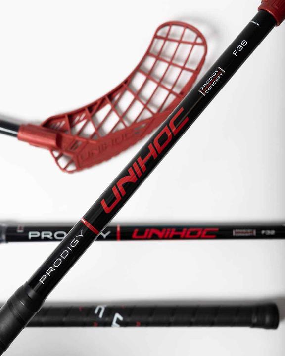 Immagine prodotto Unihoc EPIC YOUNGSTER PRODIGY 36 schwarz/rot 24/25-Links-60 cm (60 cm, A sinistra)