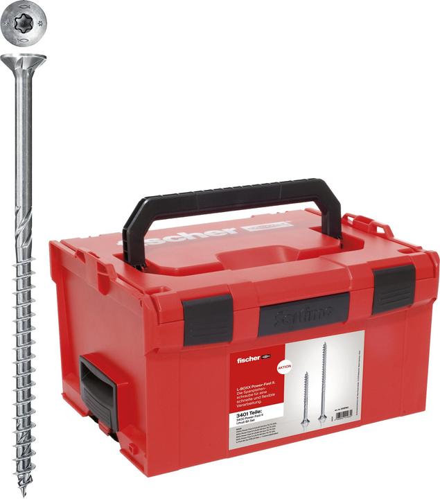 Actual product image Fischer PowerFast II L-Boxx 238 (3,400) (3.40 Screws per piece)