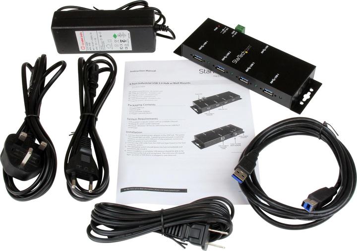 Actual product image StarTech Mountable 4-Port Rugged Industrial (USB-B, 4 Ports)
