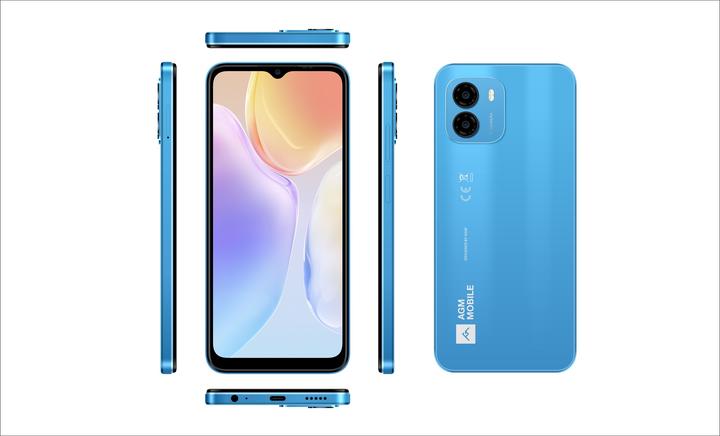 Produktbild AGM NOTE N1 8/128GB VIVID BLUE (128 GB, Blue, 6.52", Dual SIM, 4G)