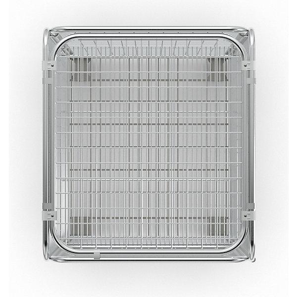 Actual product image kaiserkraft Anti-theft container with steel rolling plate (500 kg)