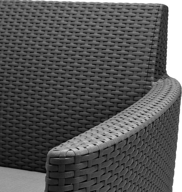 Produktbild Allibert Loungeset Salemo, Anthrazit, 4 SitzplÃ¤tze