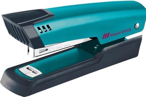 Actual product image Maped Essentials OFFICE Half Strip 20/25 stapler, turquoise (25 Sheets)