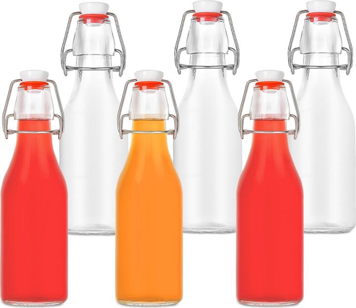 Relaxdays 6x bottle (6 pcs., 0.25 l)