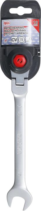 Actual product image BGS Ratchet Combination Wrench adjustable 18 mm (18 mm)