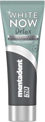 Actual product image Mentadent White Now Detox Charcoal Toothpaste with Mineral Clay and Activated Charcoal 75ml (75 ml)