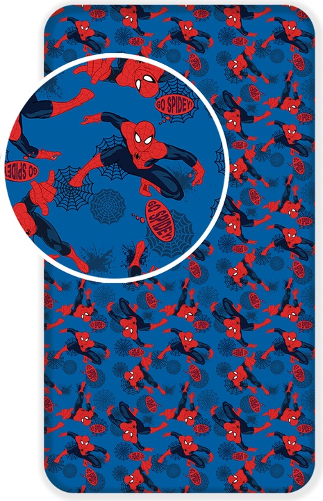 Tinisu Lenzuolo di ricambio Spiderman - 90x200 cm copripiumino letto singolo coprimaterasso (90x200 cm)