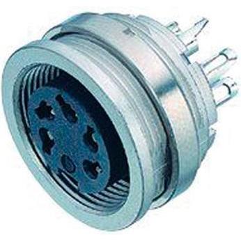 Schubiger Serie 680 4 pole M16 female panel mount, Elektronikkabel + Stecker