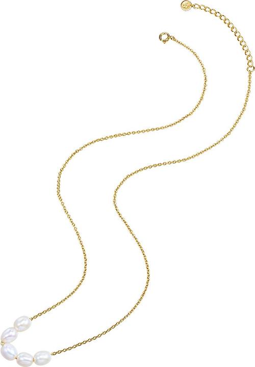 Image du produit Glanzstücke München Femme argent sterling perle d'eau douce or jaune 40,0 cm chaîne de base + 5,0 cm extension - 28481 (Argent 925/- sterling, 40 - 45 cm)