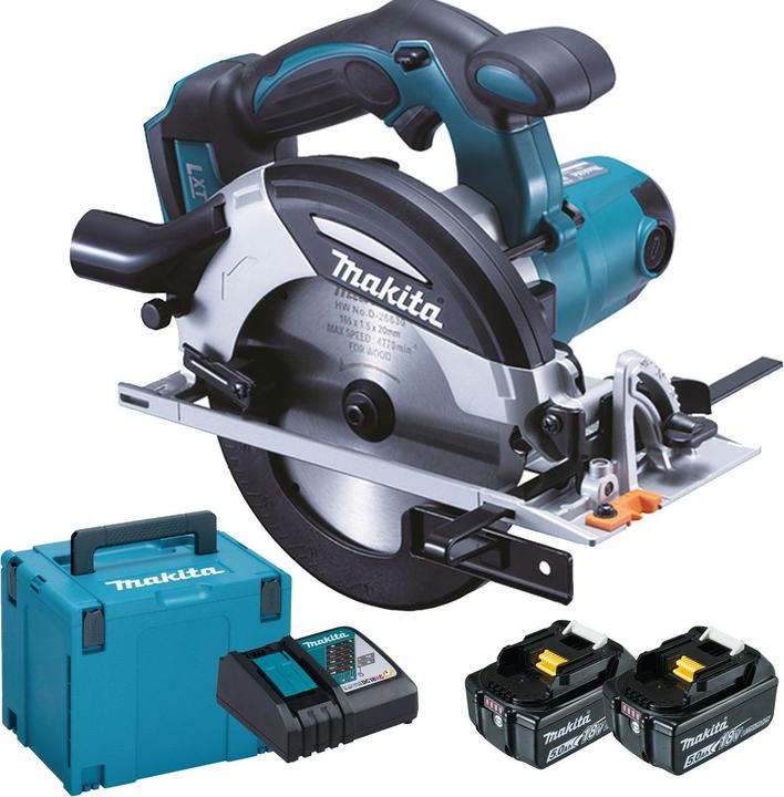 Actual product image Makita DHS630RTJ Handheld battery saw 66 mm 18 V / 5.0 Ah