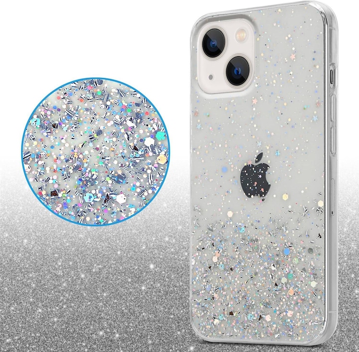 Actual product image Cadorabo TPU cover sparkling glitter (Apple iPhone 13)