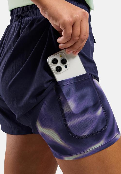 Produktbild Odlo Damen Shorts Zeroweight 3 Inch Print 2-In-1 Short (S)