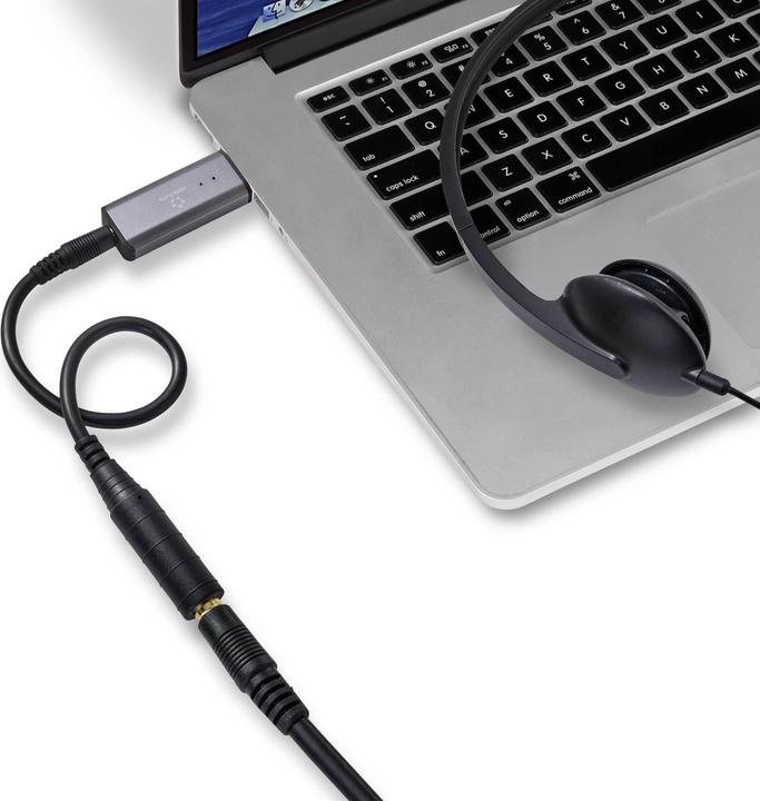 Actual product image Renkforce USB Bridge USB Headphone DAC USB Audio DAC 24-bit/96kHz (USB-DAC)