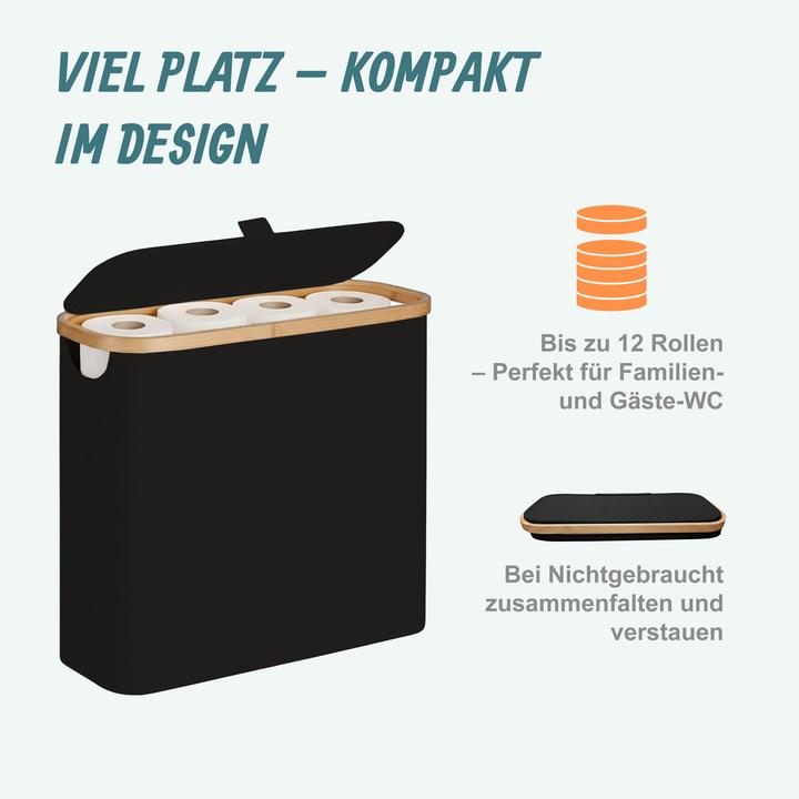 Actual product image Relaxdays Toilet roll storage