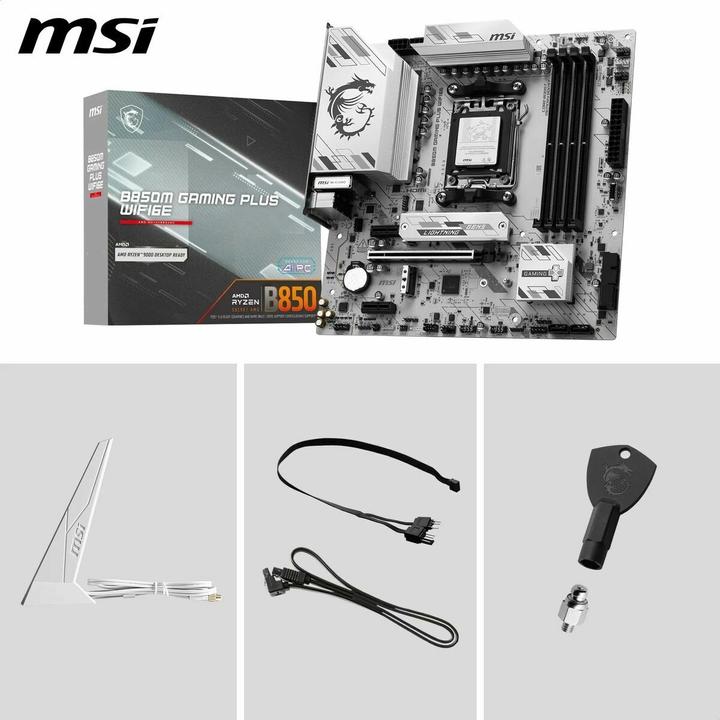 Produktbild MSI B850M Gaming Plus WIFI6E (AM5, AMD B850, mATX)