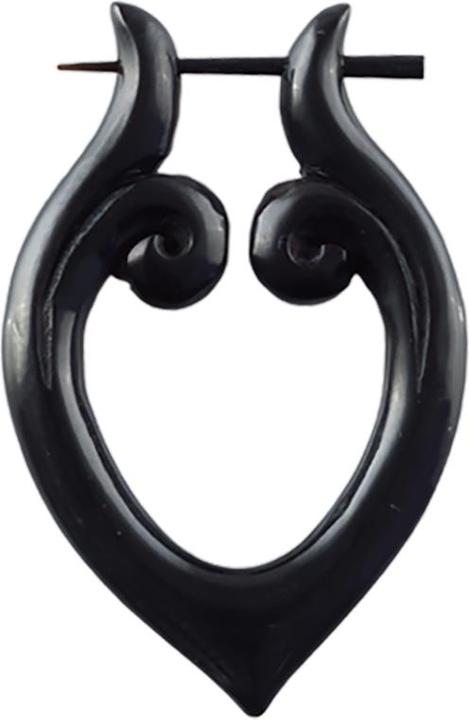 Image du produit Star Piercing Boucle d'oreille Tribal en corne de buffle d'eau (sans laiton, Organique)