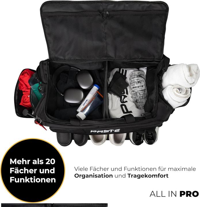 Immagine prodotto Paste Sporttasche mit Rucksackfunktion und Nassfach (68 l)