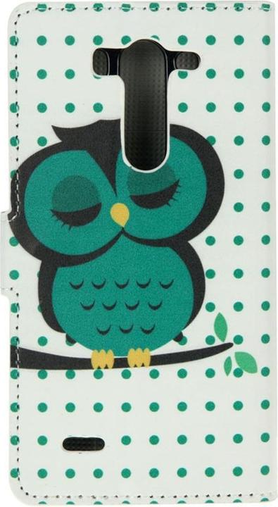 Produktbild König Design Handyhülle Tasche für Handy LG Electronics G3 S Motiv Dicke Eule auf Ast (LG G3 Stylus)
