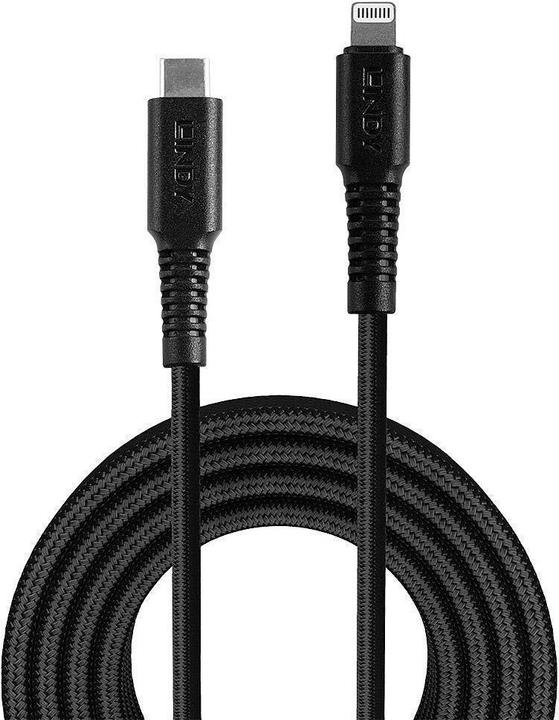 Produktbild Lindy 31286 Lightning-Kabel 1 m Schwarz (1 m, USB 2.0)