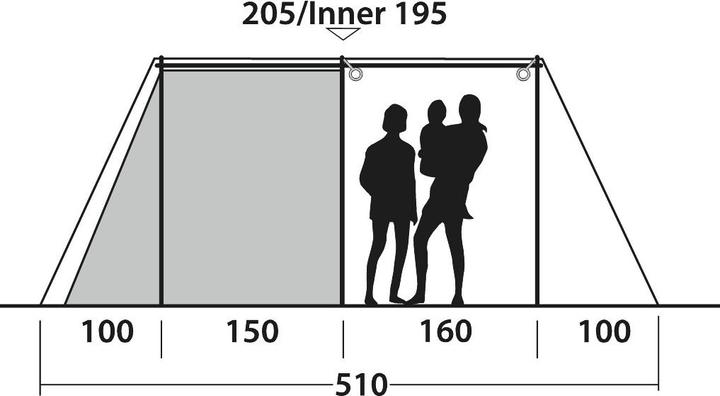 Immagine prodotto Outwell Nevada 5 (Tenda a tunnel, 25.60 kg, 5 persone)