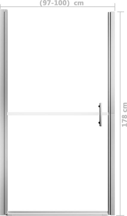 Actual product image vidaXL Duschtür (100 cm, 100 cm, 178 cm)