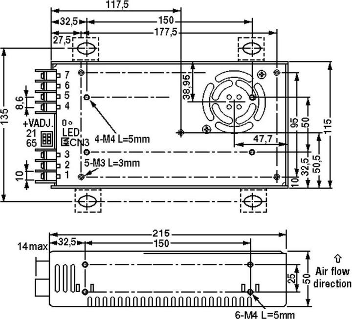 Produktbild Mean Well MW SD-500L-24 DC/DC-Wandler 504 W Anzahl Ausgänge: 1 x Inhalt 1 St.