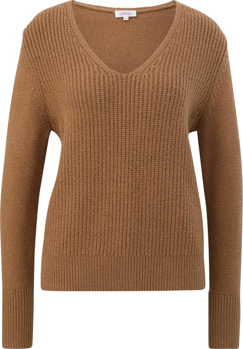 Actual product image S.Oliver Strickpullover Strickpullover mit V-Ausschnitt (42)