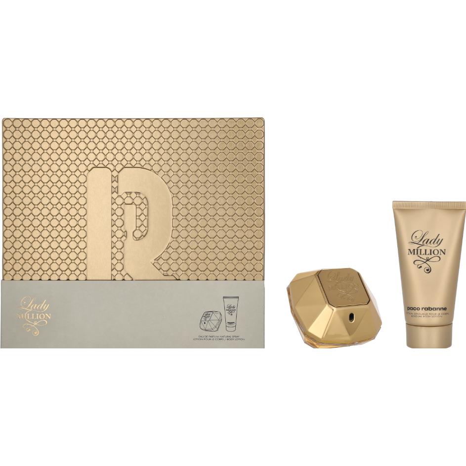 Thumbnail - Paco Rabanne, Beauty Geschenkset, Lady Million Set 2024 Eau de Parfum 50 / Body Lotion 75 (Parfum set)