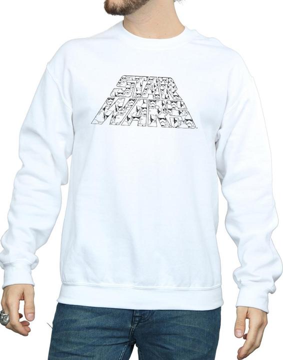 Immagine prodotto Star Wars The Rise Of Skywalker Trooper Filled Logo Felpa Uomo (5XL)