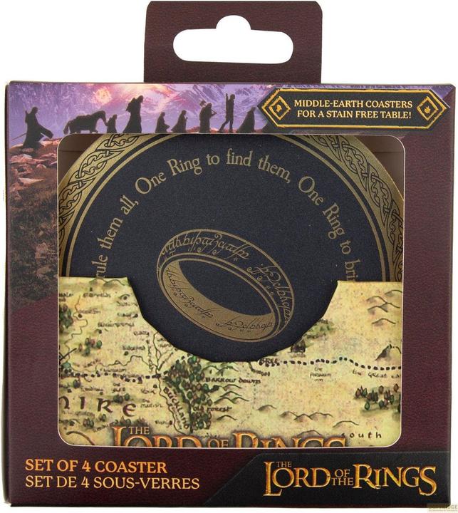 Produktbild Cinereplicas Lord of the Rings: Coaster (Set of 4) (4x, Glasuntersetzer)