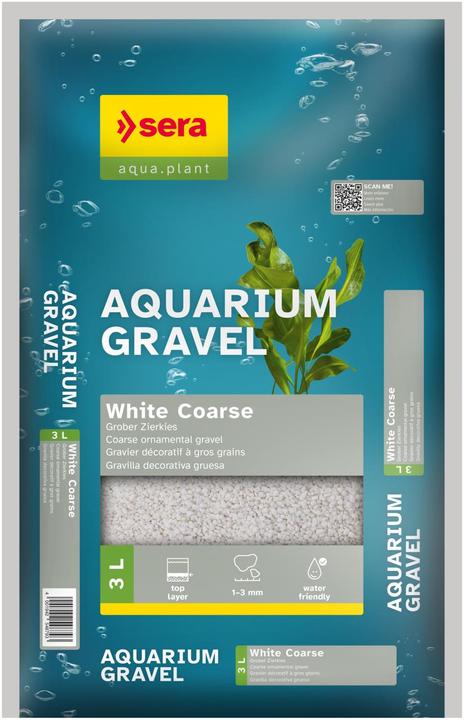 Sera Aquarium Gravel White Coarse (Bodengrund)