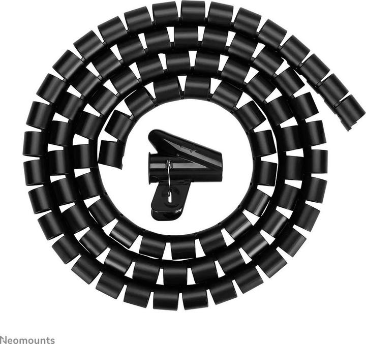 Produktbild Neomounts Kabelspirale 1-3 Kabel schwarz/universal/15mm Durchmesser (Kabelspiralschlauch, 200 cm)