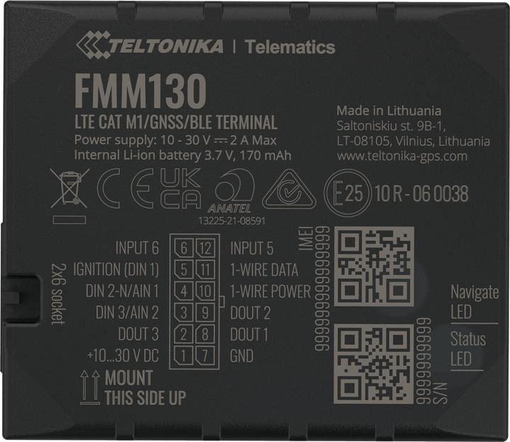 Teltonika FMM130, 4G/LTE Localizzatore
