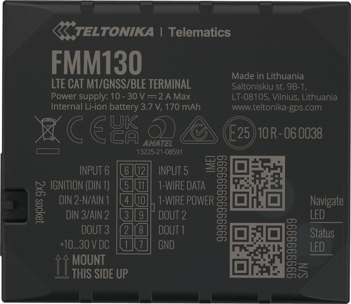 Image du produit Teltonika FMM130, 4G/LTE Tracker