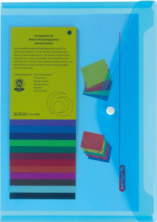 Produktbild Herlitz Dokumentenhülle Verwendung für Papierformat: DIN A4 Dicke der Folie: 0,2 mm Werkstoff: Polypropylen (A4, 1x)