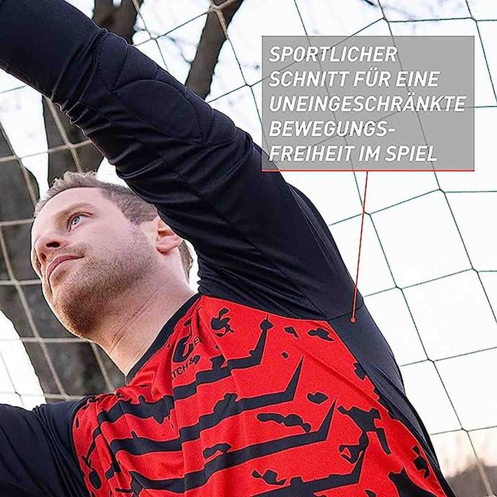 Image du produit Catch & Keep Maillot de gardien de but Protection Gr. L Rouge-Noir Maillot de gardien de football Haut (L)