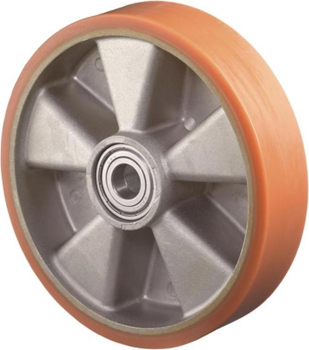Productafbeelding BS Rollen Reservewiel Wiel Ø 160 mm Draagvermogen 600 kg Gegoten polyurethaan As Ø 20 mm Naaflengte 60 mm